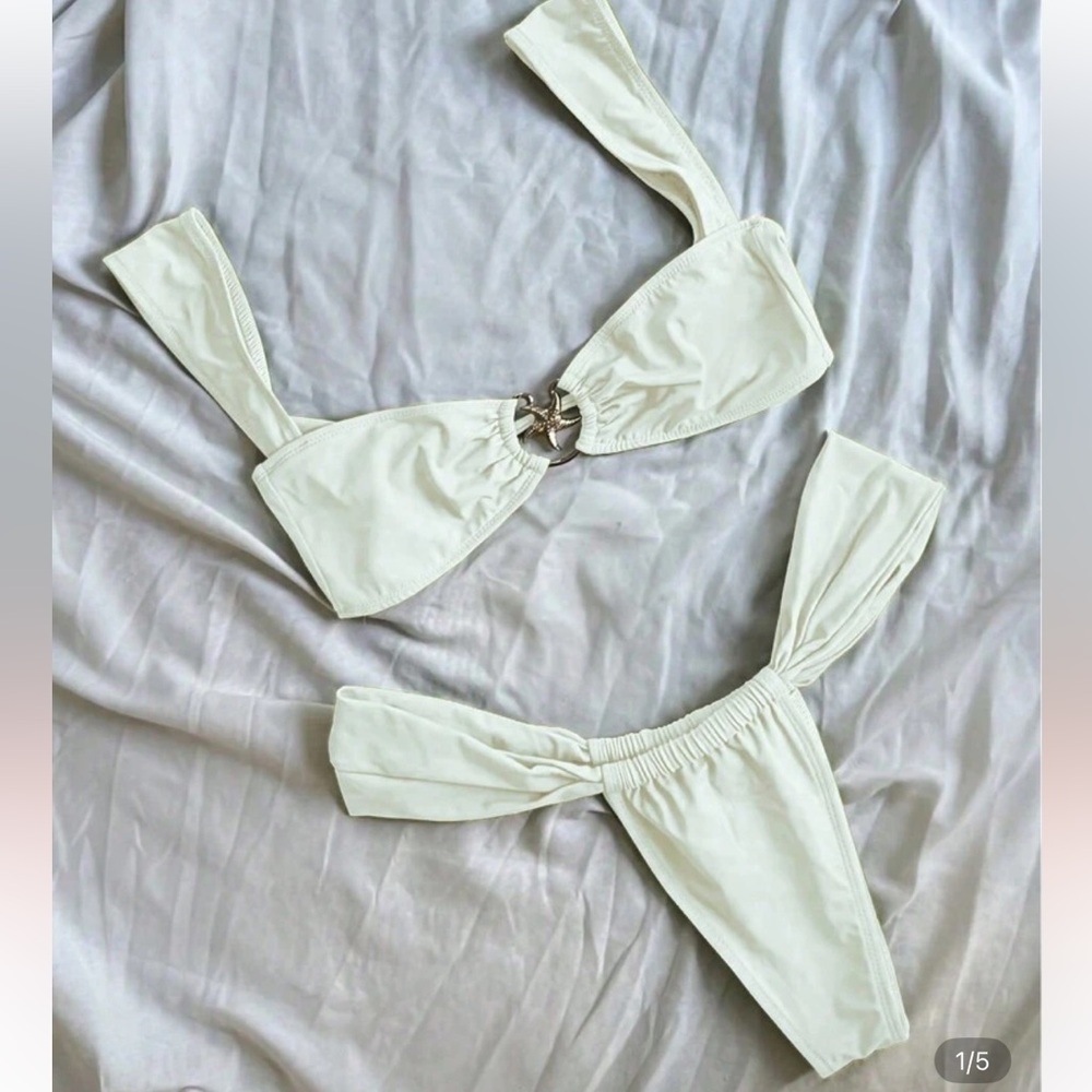 European & American Style Solid Color Bandeau Bikini & Underwear Summer
